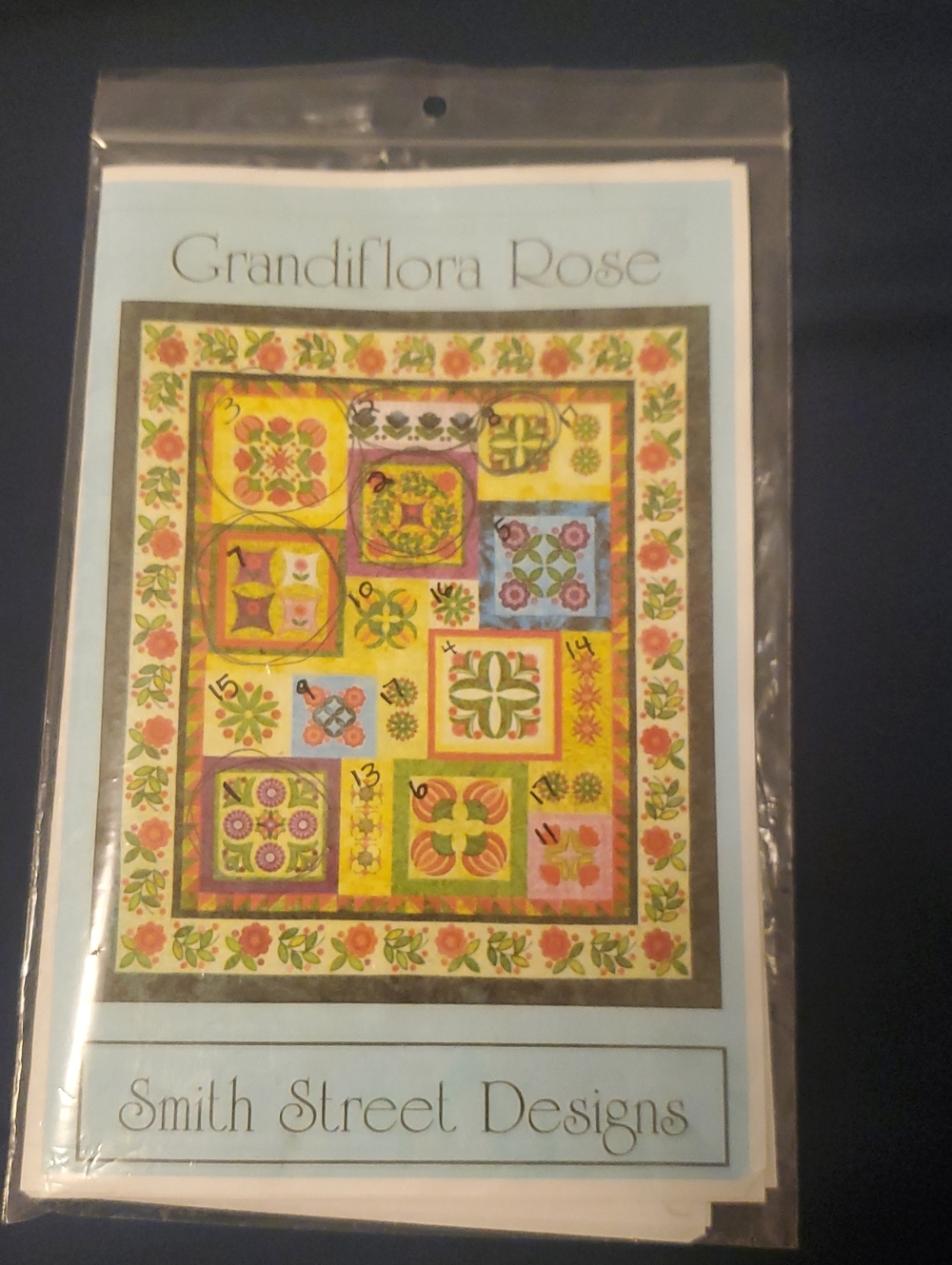 Grandiflora Rose Quilt Pattern & Fabric